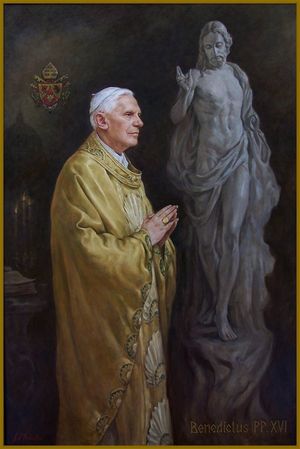 Портрет Папы Бенедикта Шестнадцатого