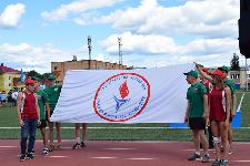Передача флага следующим организаторам Спортивного фестиваля.