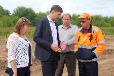 Глава города проинспектировал ход строительных работ на инвестиционной площадке