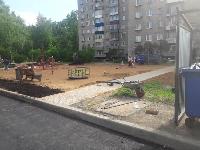 Работы во дворе на улице Сулимова, 77
