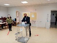 Игорь Волков на избирательном участке