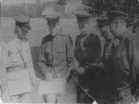А.С. Соколов (1-й слева) с однополчанами. 3-й Белорусский фронт. 23.09.1944 г. Основание: Ф. Р-595. Оп. 1. Д. 63.